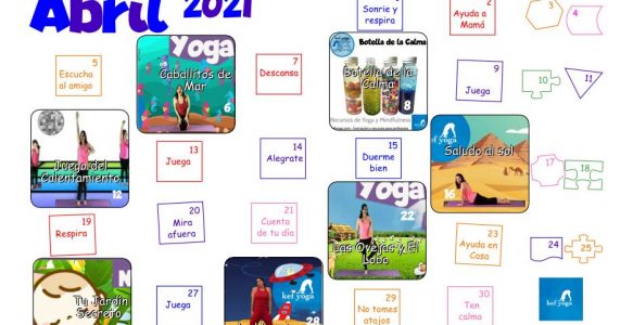 Calendario Kef Yoga Abril 2021