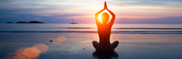 yoga sunset
