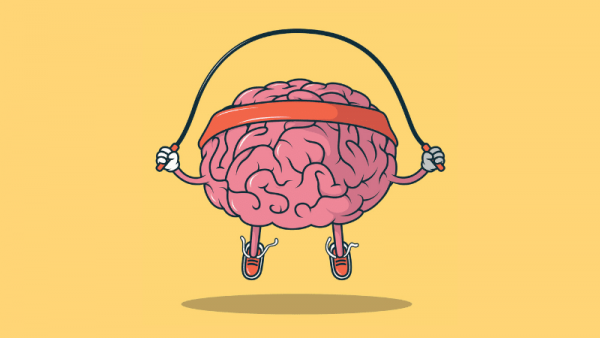 cerebro haciendo ejercicio